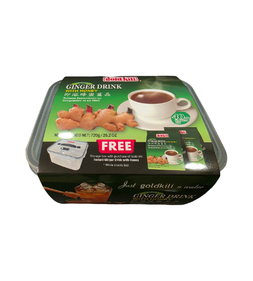 Gold Kili Instant Honey Ginger Drink with FREE Tupperware